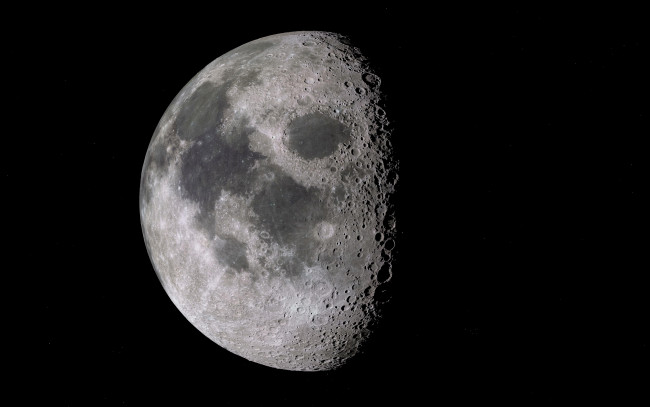 Обои картинки фото космос, луна, спутник, фаза
