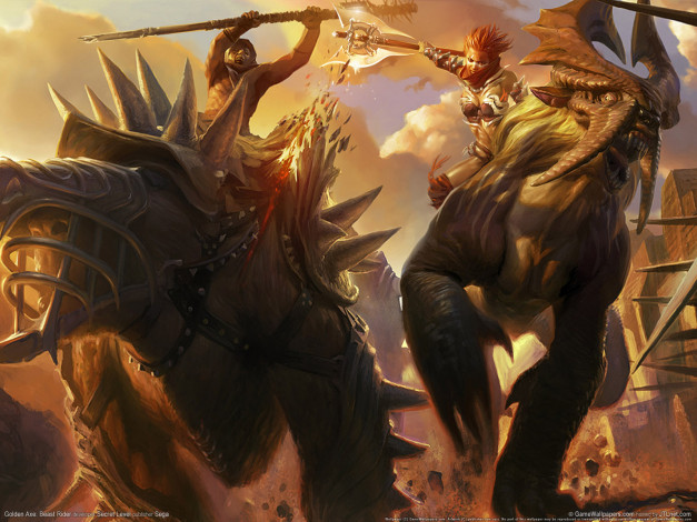Обои картинки фото видео, игры, golden, axe, beast, rider