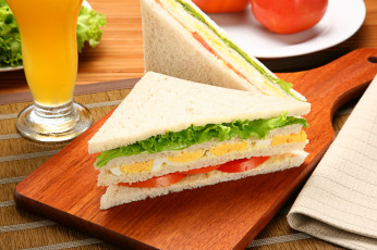Картинка еда бутерброды +гамбургеры +канапе яйца хлеб салат помидоры