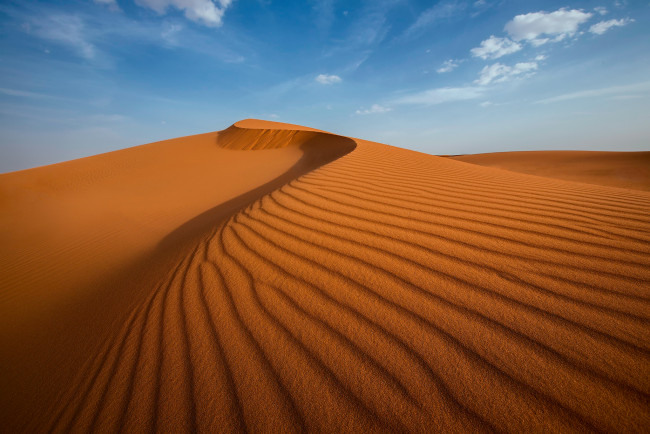 Обои картинки фото природа, пустыни, песок, облака, небо, дюны, барханы