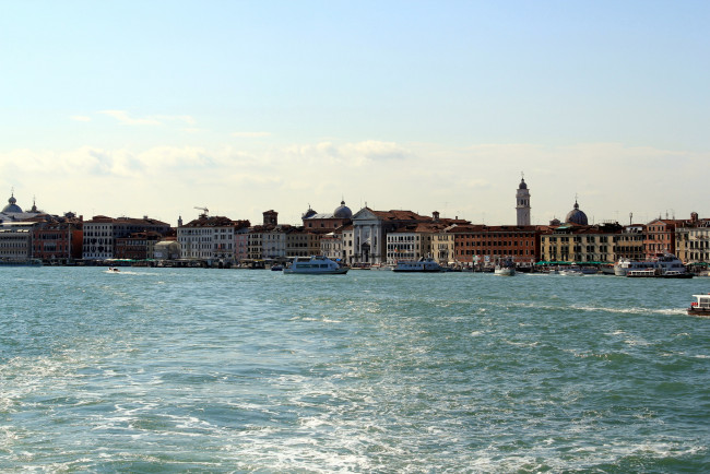Обои картинки фото города, венеция , италия, панорама, вода