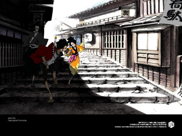 Обои картинки фото аниме, samurai, champloo