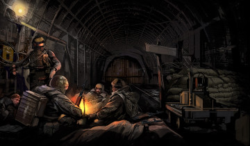 Картинка metro 2033 видео игры подземка солдаты
