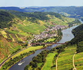 Картинка германия брем города панорамы река панорама дома