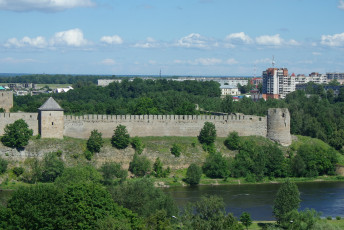 Картинка ивангородская крепость города дворцы замки крепости история река
