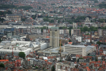 Картинка бельгия гент города панорамы дома панорама