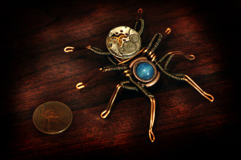 Картинка разное ремесла поделки рукоделие паук монета