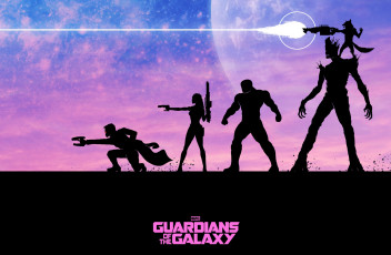 обоя кино фильмы, guardians of the galaxy, guardians, of, the, galaxy, стражи, галактики, gamora, drax, destroyer, groot, rocket, star-lord, peter, quill