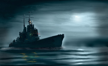 Картинка корабли рисованные второй мировой войны периода корабль линейный вэнгард hms vanguard море