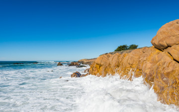 Картинка природа побережье камни берег море небо