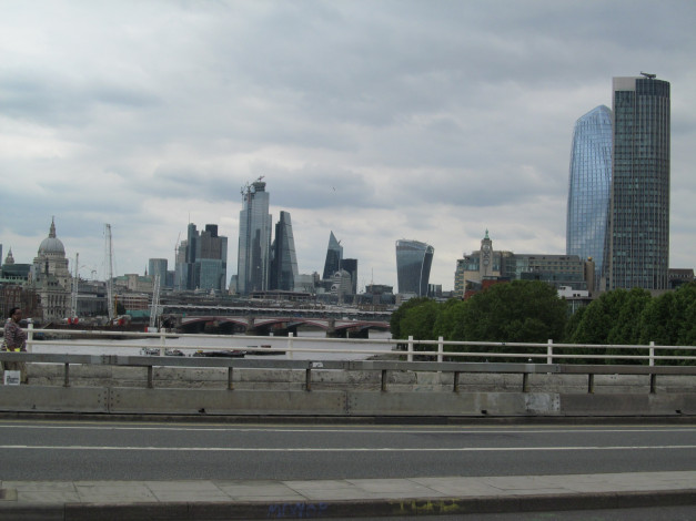 Обои картинки фото города, лондон , великобритания, waterloo, skyscrapers