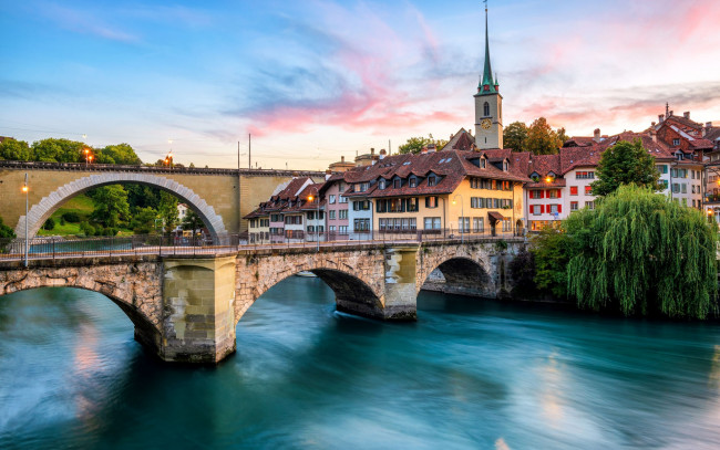 Обои картинки фото nydeggbrucke, города, берн , швейцария