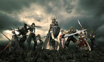Картинка видео игры final fantasy dissidia мечи герои