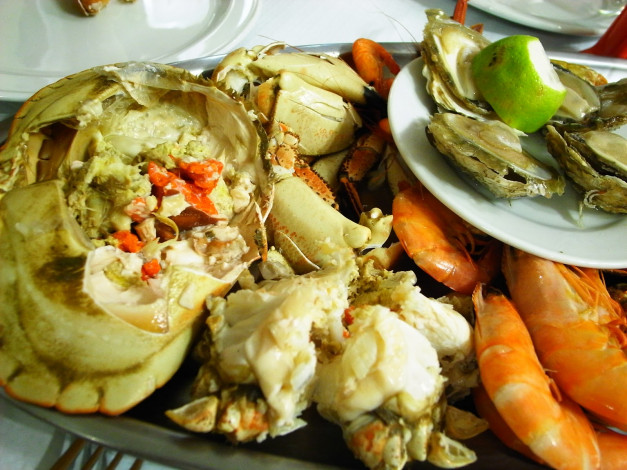 Обои картинки фото еда, рыбные, блюда, морепродуктами, салат