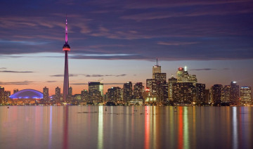 Картинка города торонто канада здания небоскрёбы мегаполис панорама