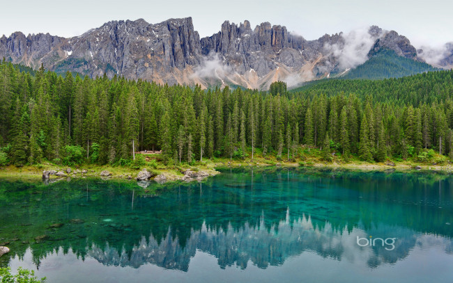 Обои картинки фото природа, реки, озера, горы, лес, озеро, отражение