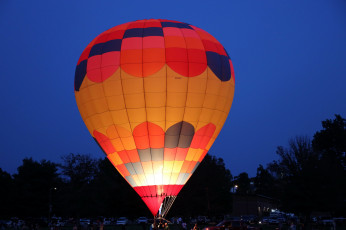 Картинка авиация воздушные+шары+дирижабли вечер шар воздушный небо