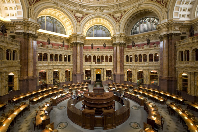 Обои картинки фото library of congress, интерьер, кабинет,  библиотека,  офис, library, of, congress
