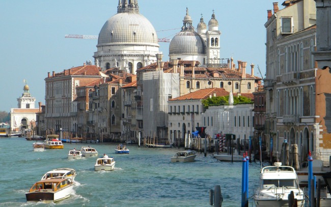 Обои картинки фото venice, italy, города, венеция, италия, grand, canal, гранд-канал, катера