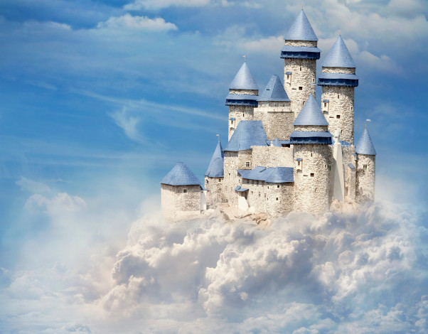 Обои картинки фото города, - дворцы,  замки,  крепости, облака, небо, замок
