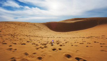 Картинка природа пустыни дюны следы