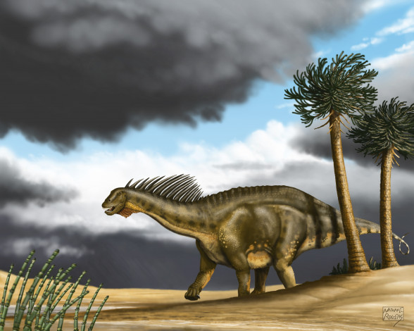 Обои картинки фото рисованное, животные,  доисторические, динозавр