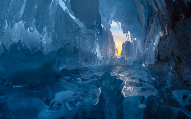 Обои картинки фото природа, айсберги и ледники, зима, лёд