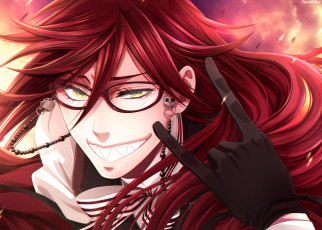 Картинка аниме kuroshitsuji grell sutcliff