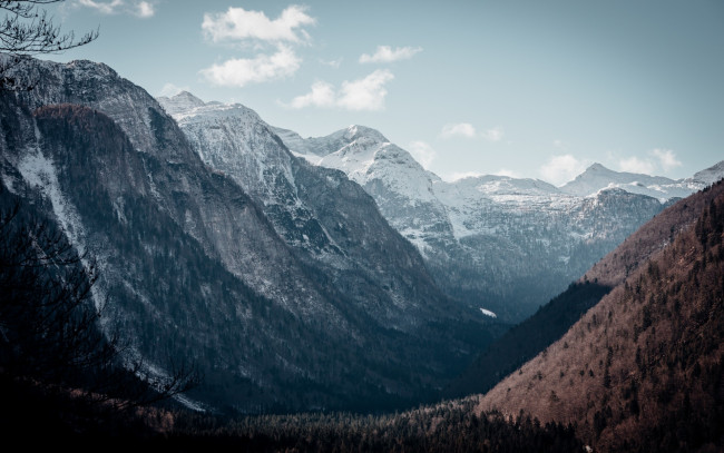 Обои картинки фото природа, горы, пейзаж, снег
