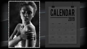 обоя календари, девушки, женщина
