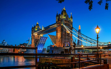 обоя города, лондон , великобритания, tower, bridge