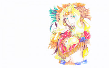 Картинка quetzalcoatl аниме unknown +другое+ девушка украшения