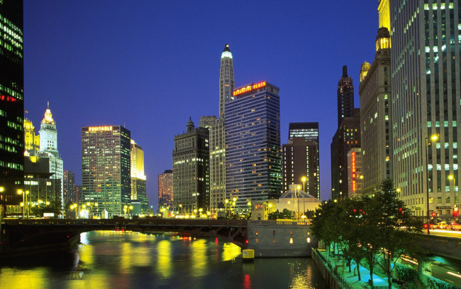 Обои картинки фото downtown, chicago, illinois, города, Чикаго, сша