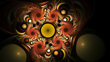 Картинка 3д графика fractal фракталы форма цвет