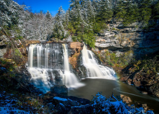 Картинка природа водопады горы пейзаж вода