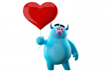 Картинка 3д+графика юмор+ humor heart cute character monster funny