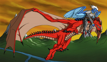 Картинка рисованное животные +сказочные +мифические драконы