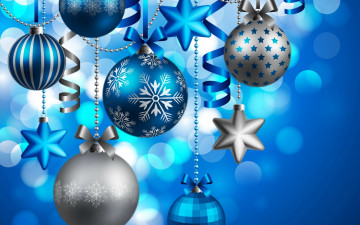 Картинка праздничные векторная+графика+ новый+год new year новый год christmas blue balls decoration рождество шары