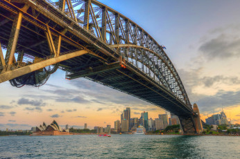 Картинка sydney +nsw +australia города сидней+ австралия мост бухта