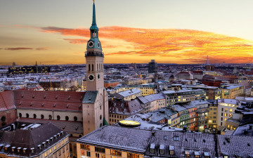 Картинка города мюнхен+ германия панорама