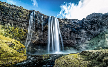 Картинка природа водопады водопад поток вода
