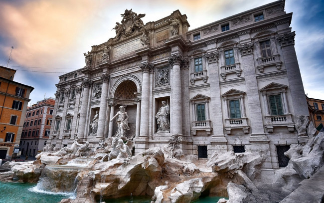 Обои картинки фото города, рим,  ватикан , италия, фонтан