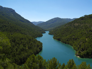 Картинка испания андалусия сантиаго понтонес природа реки озера река лес
