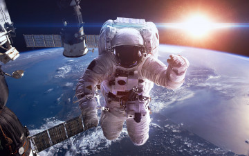 Картинка космос астронавты космонавты космонавт