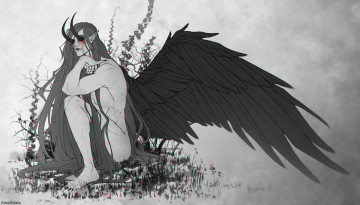 Картинка фэнтези демоны демон крылья