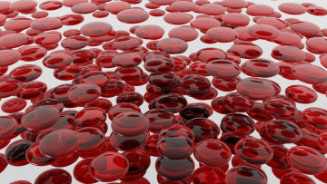 Картинка 3д+графика абстракция+ abstract диски красные