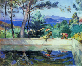 обоя henri, lebasque, рисованные