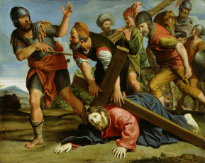 Картинка the way to calvary рисованные domenichino domenico zampieri иисус крест