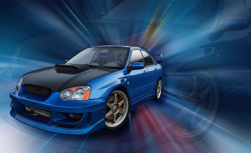 Картинка автомобили векторная графика синий автомобиль