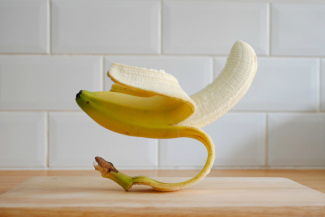 Обои картинки фото еда, бананы, кожура, банан